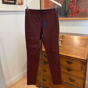 Rebecca Minkoff Leather Burgundy Women's Pants